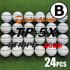 【B84】テーラーメイドTP5X STRIPE 2025 白 ロストボール24球のサムネイル