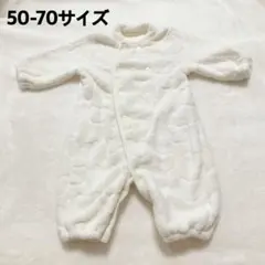【未使用】ベビー　アウター 50-70サイズ　ホワイト　くま