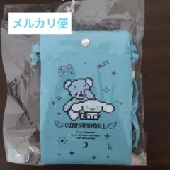 サンリオ　シナモロール　スマホショルダー　ブルー　スマホポシェット