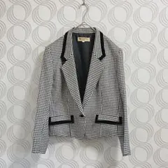 SOCIAL♡レディース テーラードジャケット ウール シルク チェック 11