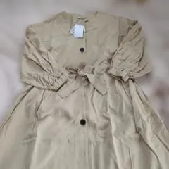 【お値下げ】mystic ベージュ 長袖ロングワンピース F