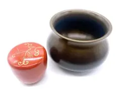 茶道具、建水、美品 小さい建水 ［ 金散らし ］ | WATO