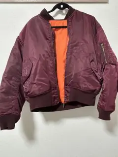 【値下げ】80s〜90s MA-1 フライトジャケット ミリタリー ボルドー