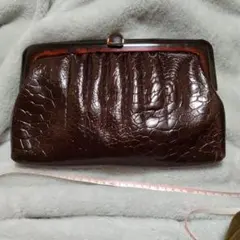レトロダークブラウン クラッチバッグ