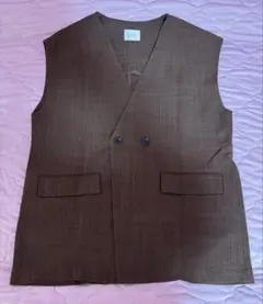 LOWRYS FARMベスト ジレ ブラウン