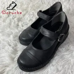 ほぼ未使用 Doruche ドルチェ レザー ストラップシューズ 23㎝ 日本製