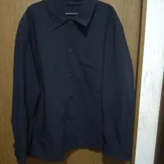 ユニクロ感動シャツジャケット黒XXL