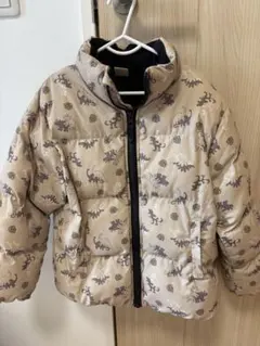 petit main 恐竜柄中綿ダウンジャケット　120cm