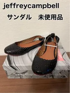 jeffleycampbell リボンサンダル　黒　期間限定価格のサムネイル