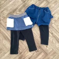 ベビーレギンスパンツ　90 2枚セット