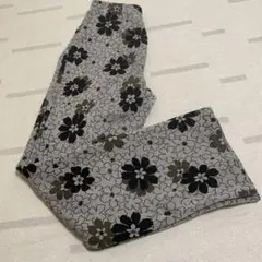 秋冬　ワコール　日本製　ニットパンツ　花柄　サイズM