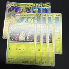 メガニウム　ベイリーフ　チコリータ　進化ライン　各4枚