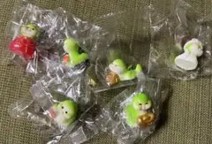 緑 ヘビ フィギュア 6個セット 中国風 ミニフィギュア ガチャ6体