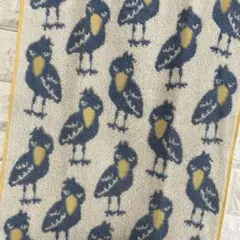 ハシビロコウ 鳥 総柄 フェイスタオル シュービル ペリカン