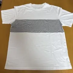 ホワイト ストライプ Tシャツ 半袖
