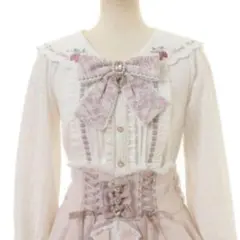 リズリサ　長袖レース　セーラー襟ブラウス　ホワイト リズリサ 長袖レース セーラー襟ブラウス ホワイト ブラウス ｜ LIZ