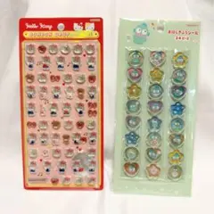 正規品　ボンボンドロップシールミニ•おはじきふうシール　2種セット