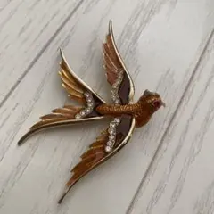 ヴィンテージ　ブローチ　鳥