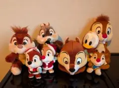 チップとデール ドナルドダック ぬいぐるみ８体セット