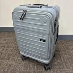 Oltimo スーツケース フロントオープン 機内持ち込みサイズ グレー