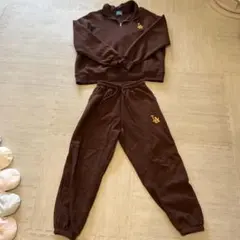 LAロゴ ブラウン ジップアップセットアップ