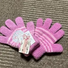 Bonbonribbon キッズ手袋 ピンク