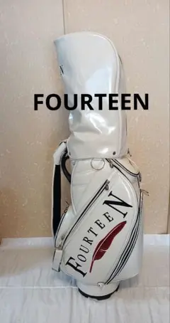 FOURTEEN キャディバッグ ホワイト・ネイビー