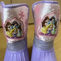 ディズニープリンセス　スノーブーツ 紫16cm