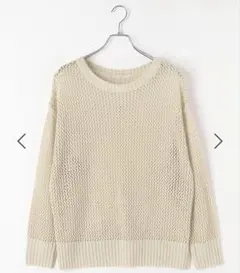 新品【BAYFLOW】メッシュニットプルオーバー　Ｓサイズ