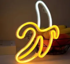 バナナ型 LED モデリングランプ インテリアライト　2個セットのサムネイル