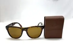 ㉒Ray-Ban サングラス　折り畳み　RB4105 レイバン　ブラウン系