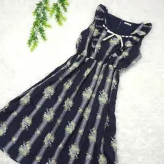 axes femme ノースリーブワンピース レース リボン フェアリーグランジ