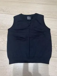 COMME CA ISM ブラック ノースリーブベスト 110