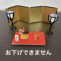 ガラス製　雛飾り【クリスタル 瑠璃 立雛】親王雛 ミニチュア　マイ雛　卓上