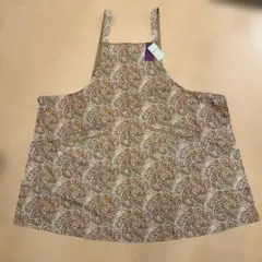 LIBERTY エプロン 新品　ブラウン　リバティのサムネイル