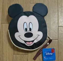 ディズニー　ミッキー　顔型　エコバッグ　折り畳み