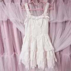 m*i様 BABY,♡オフ白ハートレースJSK♡難あり m*i様 BABY,♡オフ白ハートレースJSK♡難あり - メルカリ