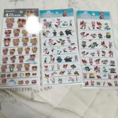サンリオ＆ディズニー　4サイズシール　3種セット