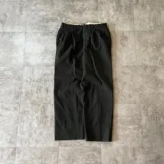 40-50s フレンチワーク ストライプ ブラック パンツ