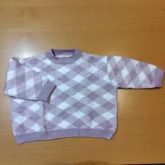 AURORA MOOD ダイヤモンド柄セーター