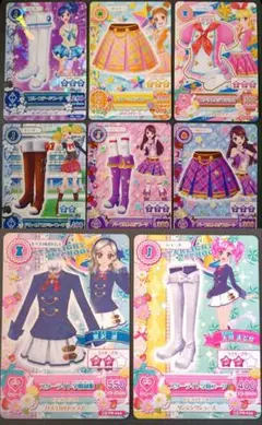 アイカツカード12枚　制服コーデセット　【おまけ】マックコラボ