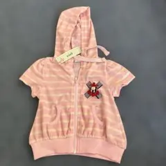 ストライプ フード付きパーカー 110