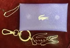 LACOSTE ラコステ　ゴールドワニ　キーホルダー・マルチケースのサムネイル