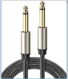 UGREEN 6.35mm モノラルケーブル 標準プラグ オス-オス ミキサー