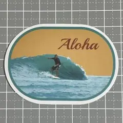 【H-23】防水ステッカー ハワイ ハワイアン サーフィン サーフボード 海 波
