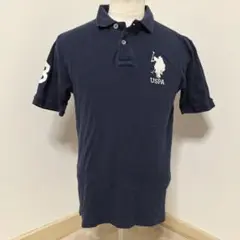 U.S.POLO ASSN 半袖 ポロシャツ【M】ネイビー USPA トップス