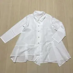 Sensounico センソユニコ慈雨 長袖シャツ ホワイト サイズ40 日本製