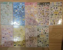 サンリオ 箔押しシール 9枚セット