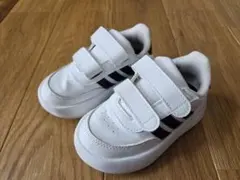 adidas ブレイクネット キッズ スニーカー ホワイト ベルクロ　14cm