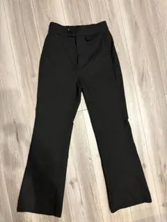 AZUL by moussy フレアパンツ ブラック S センタープレス